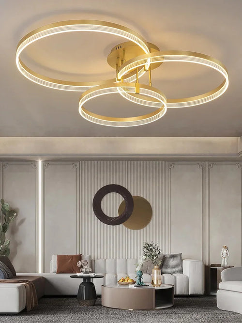 High-end creative minimalist nordic LED ceiling light - vue 3 sur 24