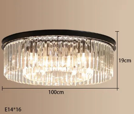lustre en cristal suspendu pour éclairage intérieur design élégant - vue 16 sur 22