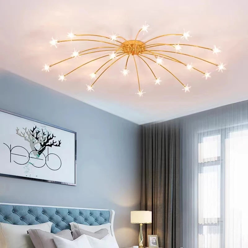 plafonnier led moderne nordique créatif ciel étoilé pour décoration maison - vue 7 sur 18