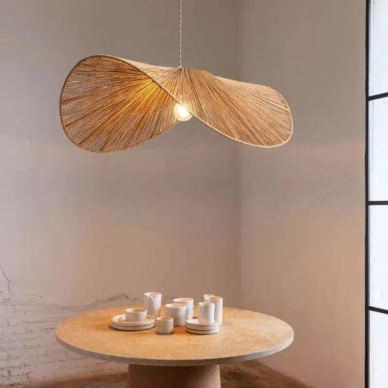 Lustre wabisabi japonaise faite à la main décorative - vue 4 sur 10
