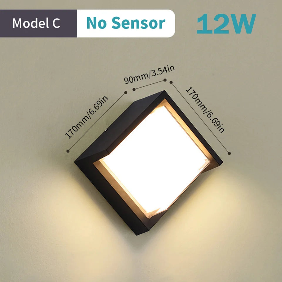 applique murale led extérieure avec détecteur de mouvement automatique - vue 20 sur 20