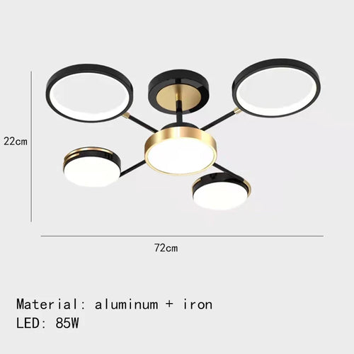 Minimalist LED ceiling light with 3 colour temperatures decorative indoor fixture - vue 26 sur 30