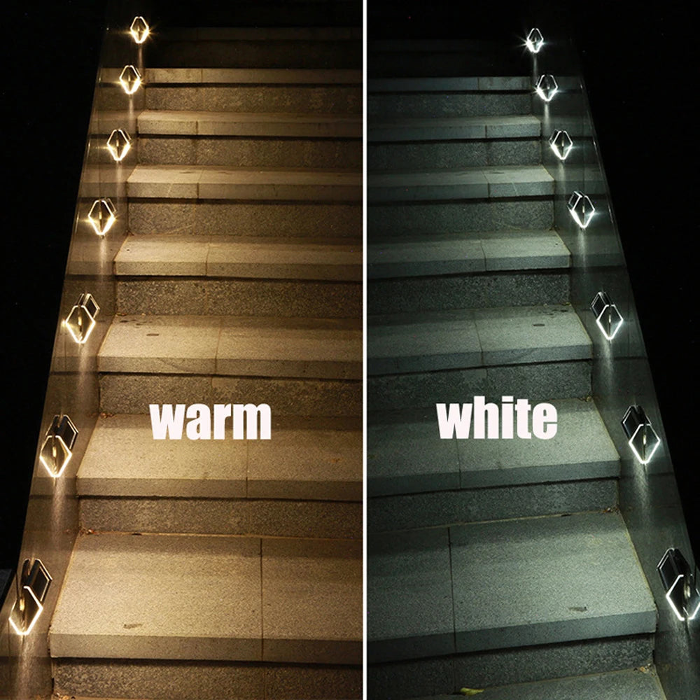 applique murale solaire 3 led capteur mouvement étanche jardin patio 1-4 pièces - vue 4 sur 9