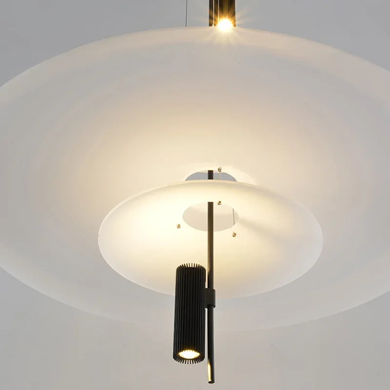 sandyha lustre style soucoupe volante led moderne décoration intérieure - vue 7 sur 15