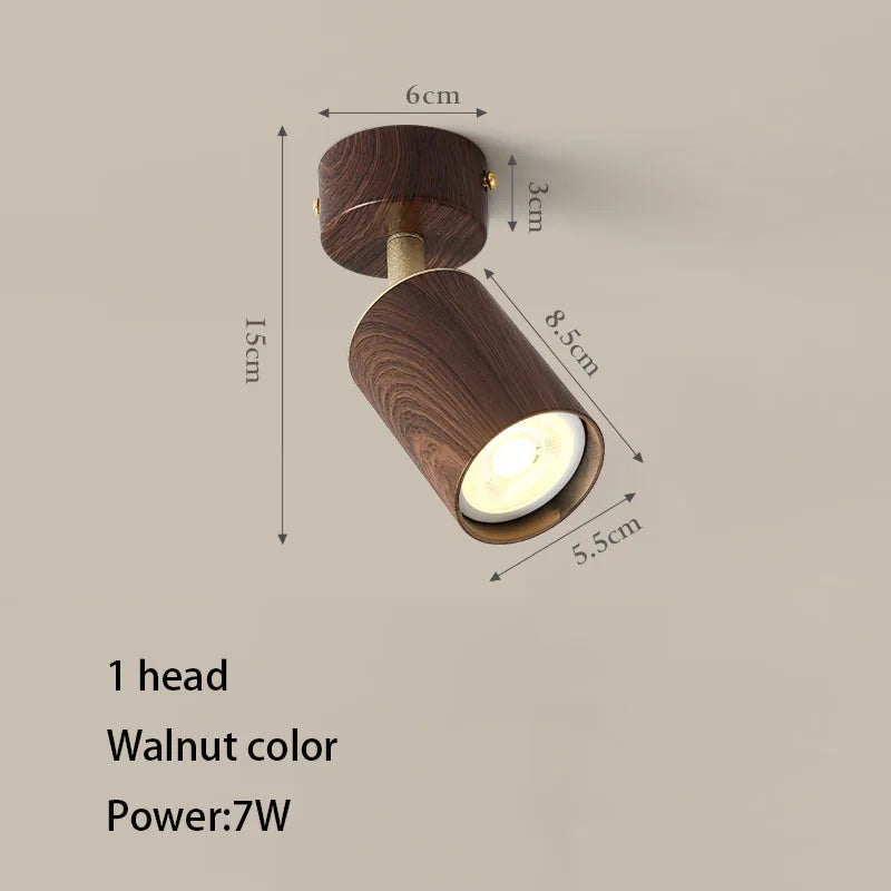 spot led en saillie avec ampoule remplaçable et têtes réglables - vue 8 sur 8