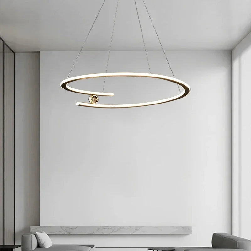 suspension LED design moderne luminaire décoratif d'intérieur - vue 5 sur 12