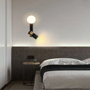 Modern minimalist nordic style rotating LED wall light