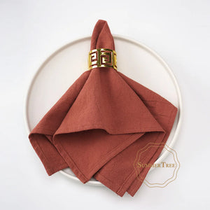 Serviette de table coton lavable réutilisable lot 24