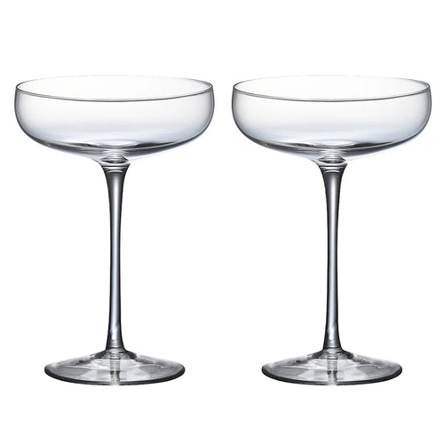 Lot de 2 verres coupe cristal 185 ml