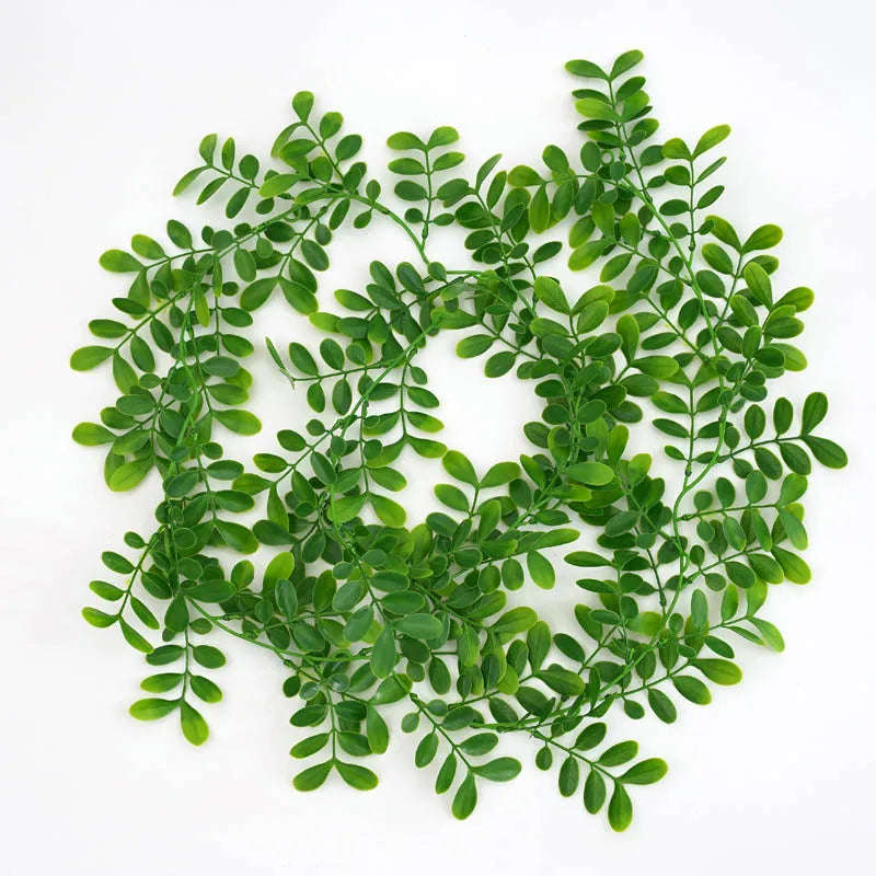 couronne de feuilles d'eucalyptus et glycine décorative pour fêtes - vue 4 sur 7