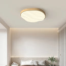 plafonnier led 	 style bois naturel nuage chaud spectre complet