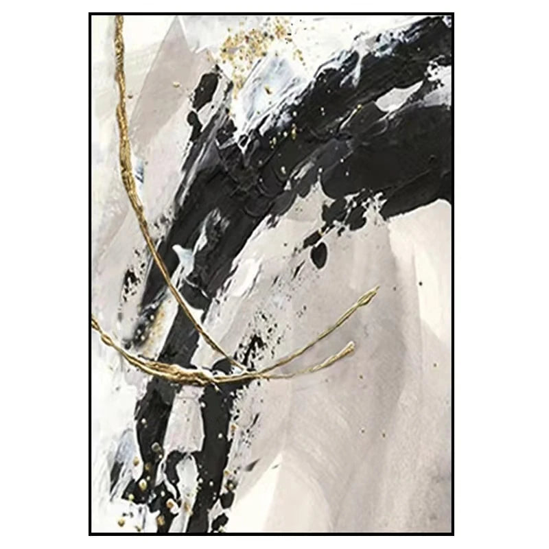 peinture à l'huile personnalisable abstraite pour décoration intérieure