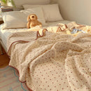 Plaid coton crepe leger motifs enfant style moderne