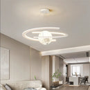 Double semicircle LED pendant light nordic minimalist living room style