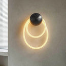 Applique murale led art déco anneau silicone 3000k éclairage distinctif