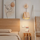 Solid wood minimalistic LED chandelier for children's room