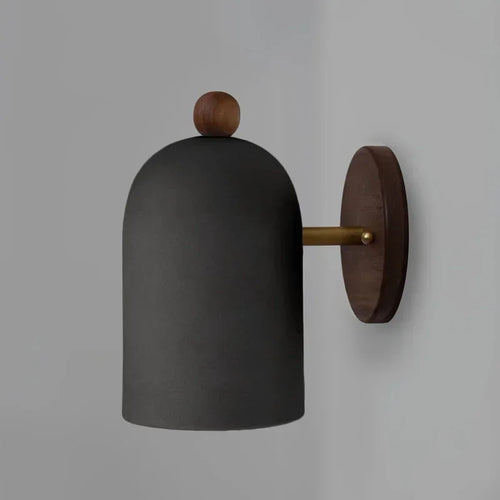2024 Walnut Wood Iron, Simple Modern Wabi-sabi style, Wall Sconce for Bedroom, Bedside, Living, Dining Room, Corridor Aisle - vue 3 sur 10