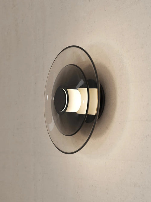 Creative minimalist glass LED wall light for interior - vue 2 sur 12