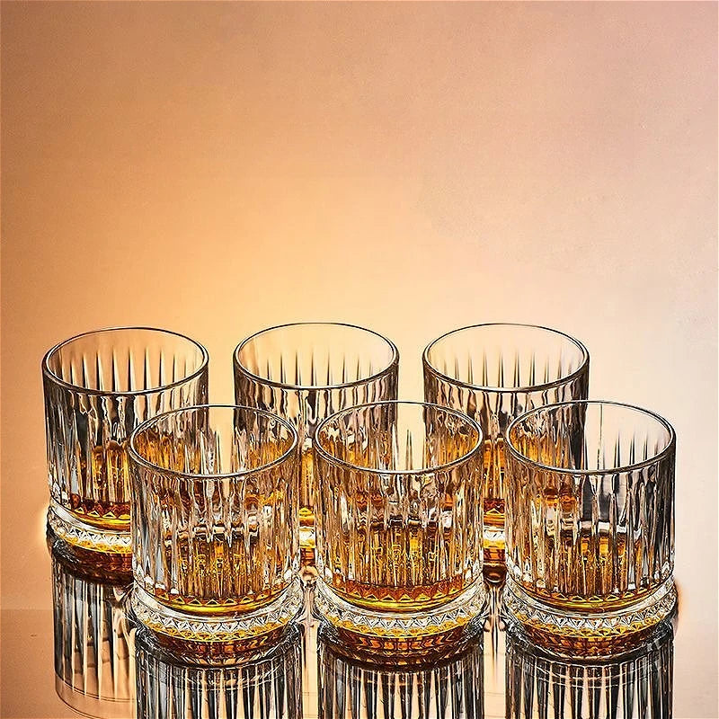Verres whisky sculptes design luxe transparents 50ml 100ml