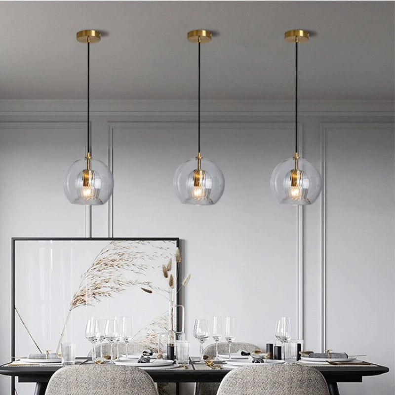 Nordique Restaurant lumières cuisine Bar bureau café créatif verre escalier suspension lumières lampe suspendue chambre chevet - vue 9 sur 9