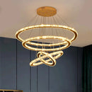 lustre moderne en cristal éclairage intérieur led suspendu