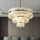 Natural marble and copper minimalist designer pendant light