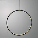 Minimalist circular pendant chandelier for modern interiors