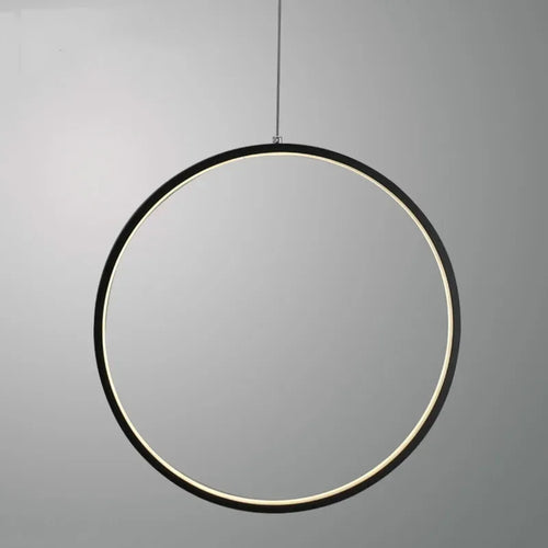 Minimalist circular pendant chandelier for modern interiors