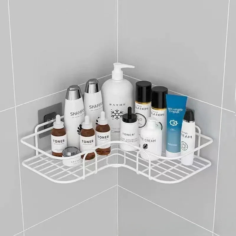 étagère murale de rangement pour cosmétiques et shampoing - vue 8 sur 10