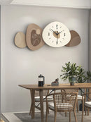 Modern Minimalist Wall Decor, Sofa Background Hanging Watch, Large Creative Wall Clock, 3D Wall Pendant, Home Decoration, 80cm