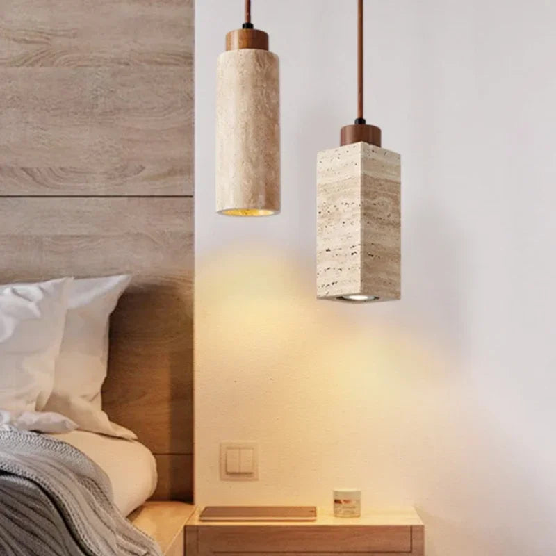 suspension en pierre lumineuse pour décoration intérieure moderne - vue 2 sur 8