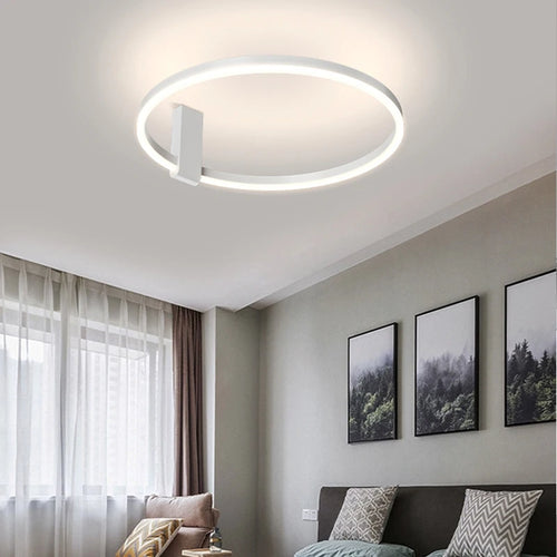 Modern minimalist LED ceiling light for loft decor - vue 3 sur 10