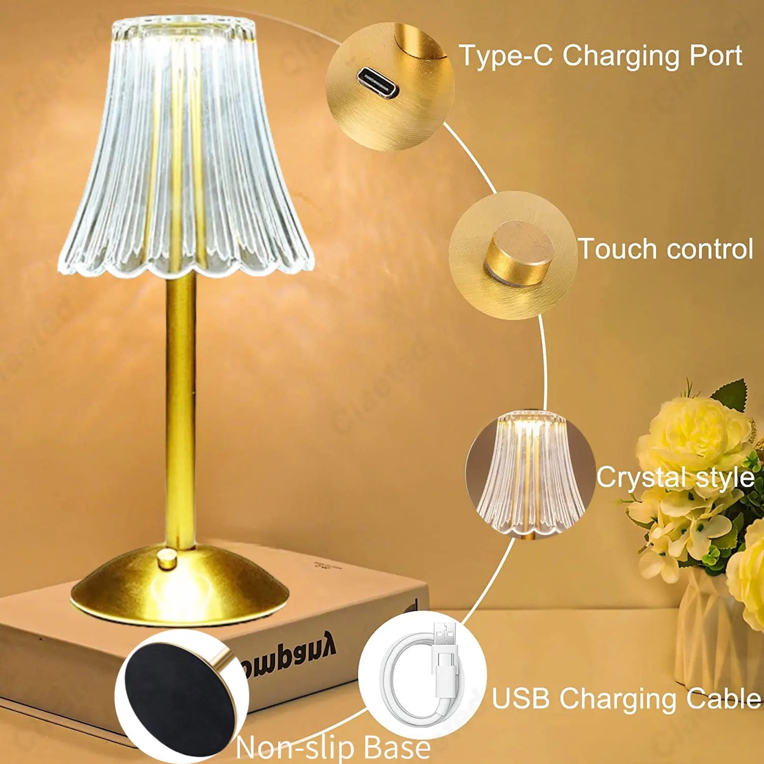 Lampe de Table tactile LED sans fil - vue 2 sur 6
