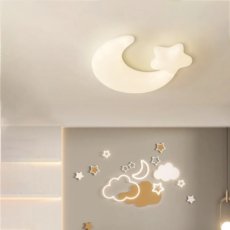 plafonnier mignon étoile lune nuage pour chambre enfant décorative - vue 6 sur 10