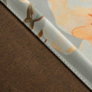 Rideau occultant moderne motif feuilles pour chambre salon