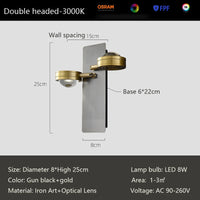 Minimalist nordic design wall light for reading and decoration