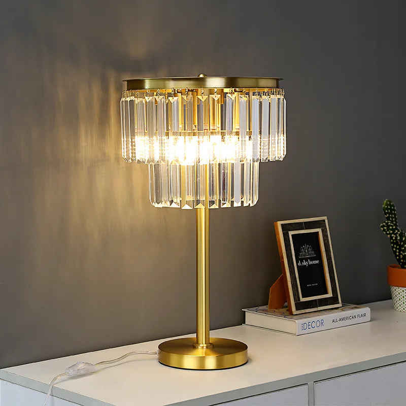 lampadaire moderne en verre et cuivre pour hôtel et bureau