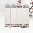 Rattan Baffle Screen, Antique Straw Handmade Living Room Partition Entrance Folding Screen, Restaurant Indoor Classical Screen