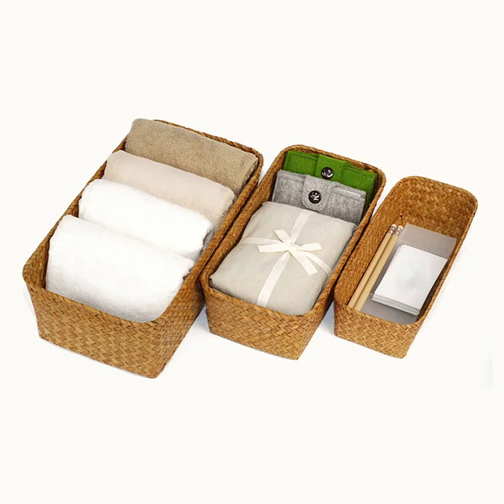 panier de rangement en osier pour cuisine et pique-nique - vue 3 sur 12
