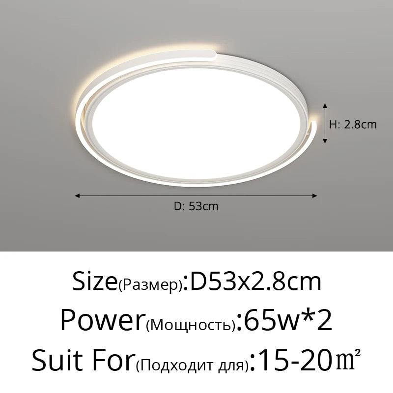 plafonnier led moderne pour éclairage décoratif intérieur - vue 12 sur 14