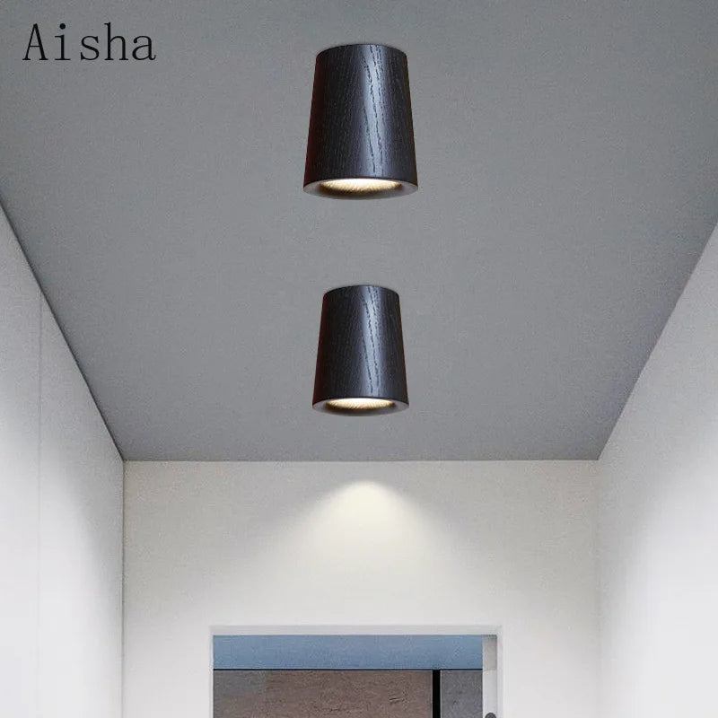 plafonnier nordique en frêne pour une décoration unique - vue 4 sur 9