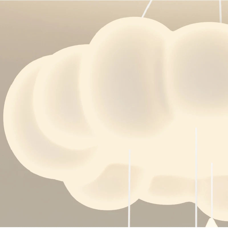 lustre moderne nuages romantique pour chambre enfant décoration intérieur - vue 7 sur 12