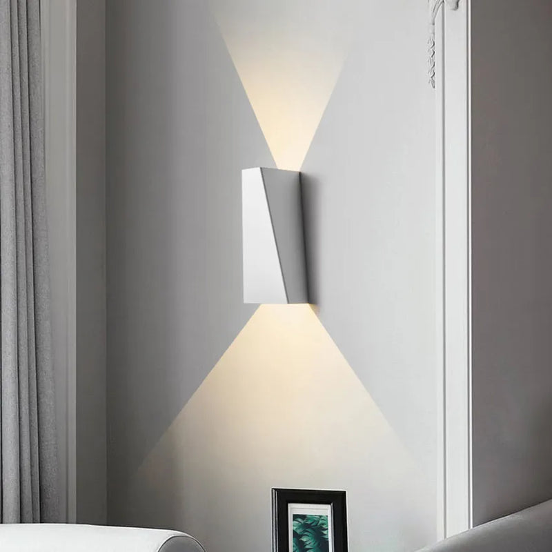 applique LED intérieure chambre salon applique murale décoration haut et bas lumière en aluminium applique moderne appliques AU18