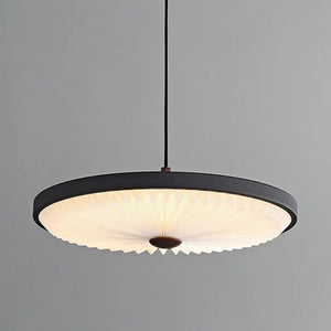 Modern pleated pendant light for restaurant and bar