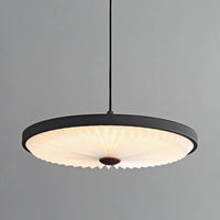 lustre moderne rond à suspension haute qualité plissé led