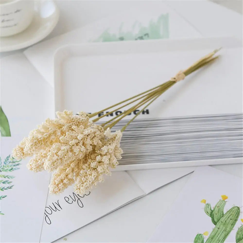 lot de 6 épis de blé et fleurs de lavande pour décoration de mariage - vue 6 sur 13