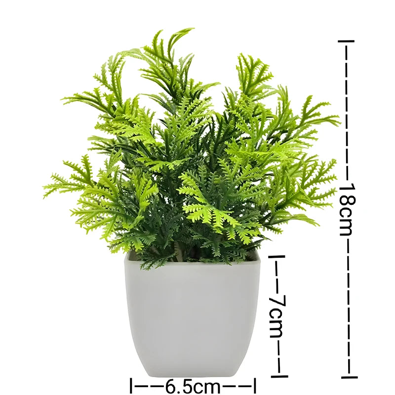 plante artificielle en pot pour décoration de bureau et jardin - vue 18 sur 45