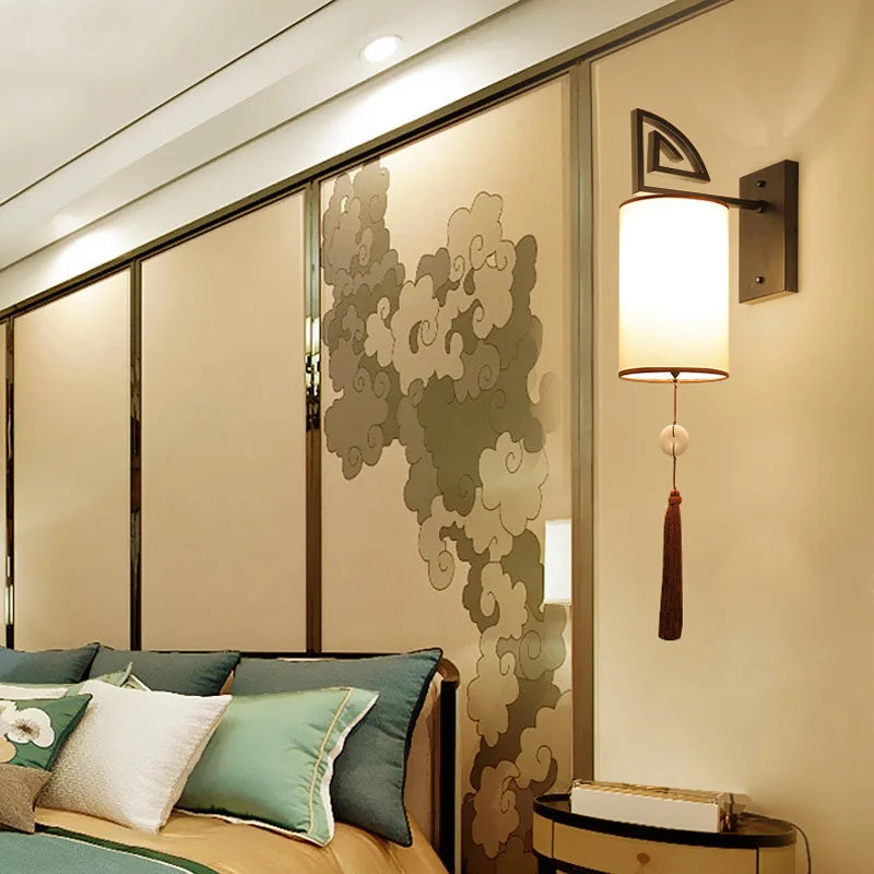 applique murale en tissu style chinois pour hôtel décoration - vue 7 sur 7