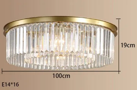 lustre en cristal suspendu pour éclairage intérieur design élégant - vue 16 sur 22