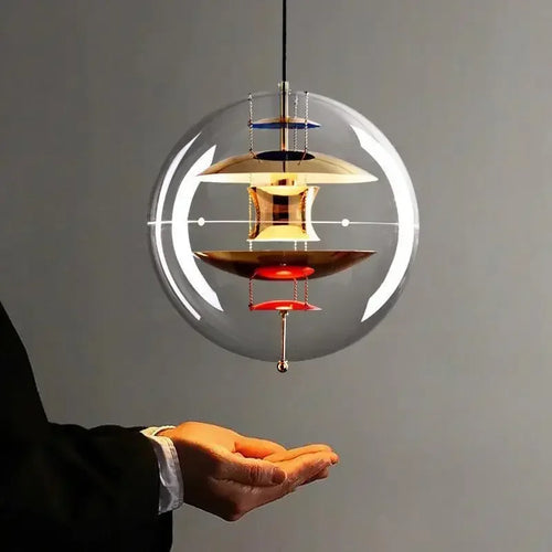 Modern spherical planetary light, coffee shop, tea restaurant, bar designer, interior decoration light - vue 2 sur 9